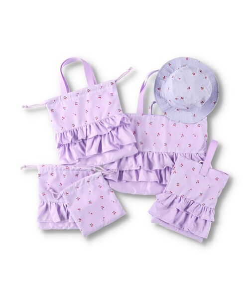 BRANSHES(ブランシェス)の「レッスンバッグ(バックパック/リュック・キッズ・ラベンダー・FREE)」の3枚目の写真