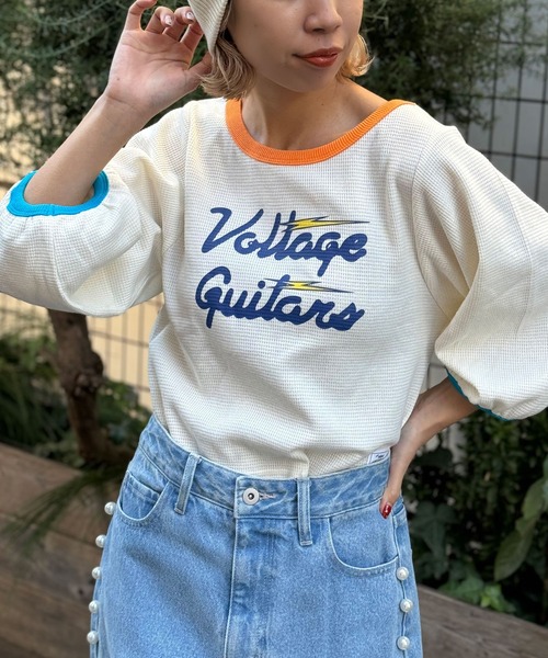 HELLO.SANFRANCISCO（ハローサンフランシスコ）の「【HELLO.SANFRANCISCO/ハローサンフランシスコ】ASSコラボワッフルボリュームTEE（Tシャツ/カットソー・レディース・グレー/ライム/アイボリー・FREE）」の8枚目の写真