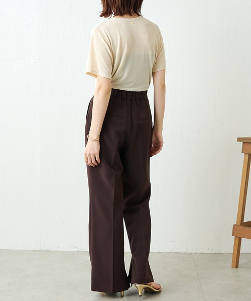 COLLAGE GALLARDAGALANTE（コラージュガリャルダガランテ）の「シャイニーTシャツ（Tシャツ/カットソー・レディース・ブルー/アイボリー/ブラウン・FREE）」の13枚目の写真