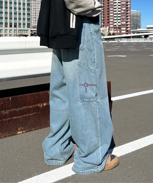 sedacle(セダクル)の「オーバーダイペインターデニム(デニムパンツ・メンズ・グレー/ブルー/ブラック/カーキ/インディゴブルー/ブラウン・SMALL/MEDIUM/LARGE)」の6枚目の写真