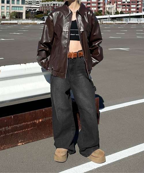 sedacle(セダクル)の「オーバーダイペインターデニム(デニムパンツ・メンズ・グレー/ブルー/ブラック/カーキ/インディゴブルー/ブラウン・SMALL/MEDIUM/LARGE)」の8枚目の写真