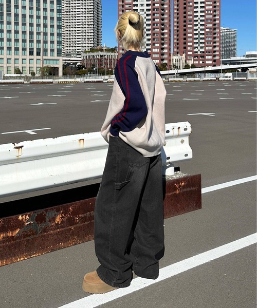 sedacle(セダクル)の「オーバーダイペインターデニム(デニムパンツ・メンズ・グレー/ブルー/ブラック/カーキ/インディゴブルー/ブラウン・SMALL/MEDIUM/LARGE)」の12枚目の写真