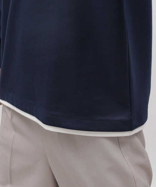 LAKOLE(ラコレ)の「ダンボールレイヤードロンT / 100767(Tシャツ/カットソー・メンズ・イエロー/ネイビー/サンドグレー/グリーン・LARGE/X-LARGE/MEDIUM)」の13枚目の写真