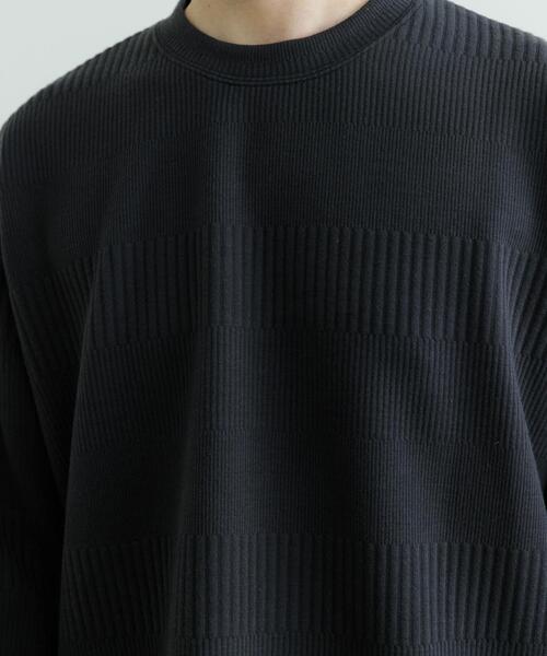 ITEMS URBANRESEARCH(アイテムズ アーバンリサーチ)の「JQ ランダムボーダー プルオーバー(Tシャツ/カットソー・メンズ・ブラック/オフホワイト/チャコールグレー・MEDIUM/LARGE)」の16枚目の写真