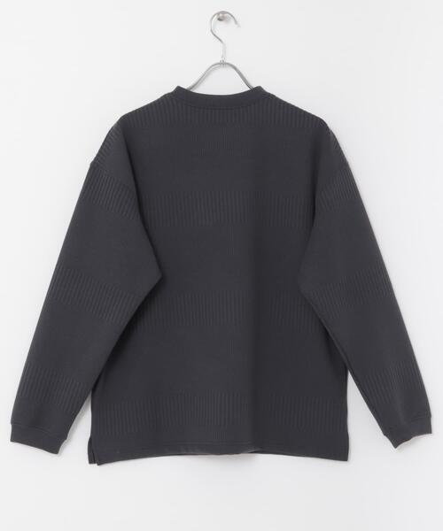 ITEMS URBANRESEARCH(アイテムズ アーバンリサーチ)の「JQ ランダムボーダー プルオーバー(Tシャツ/カットソー・メンズ・ブラック/オフホワイト/チャコールグレー・MEDIUM/LARGE)」の19枚目の写真