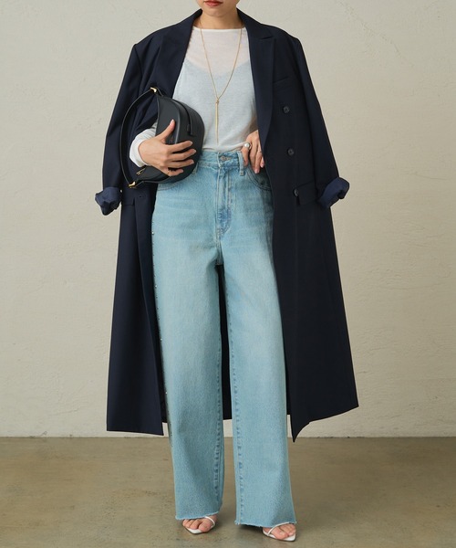 LOUNGEDRESS（ラウンジドレス）の「TRチェスターコート（チェスターコート・レディース・ネイビー/グレー・FREE）」の16枚目の写真