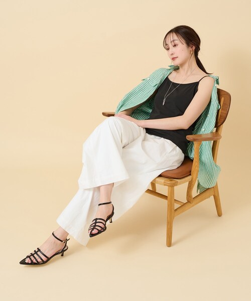 UNTITLED（アンタイトル）の「◆【洗える】インナーキャミソール（タンクトップ・レディース・ホワイト/ライトグレー/ブラック・00/02/04/44/48）」の13枚目の写真