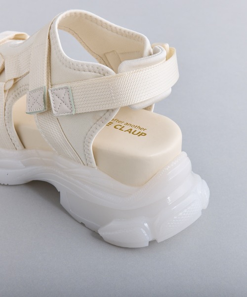 one after another NICE CLAUP(ワンアフターアナザーナイスクラップ)の「ミルキーソールスポサン(サンダル・レディース・アイボリー/ブラック・S/M/L)」の7枚目の写真