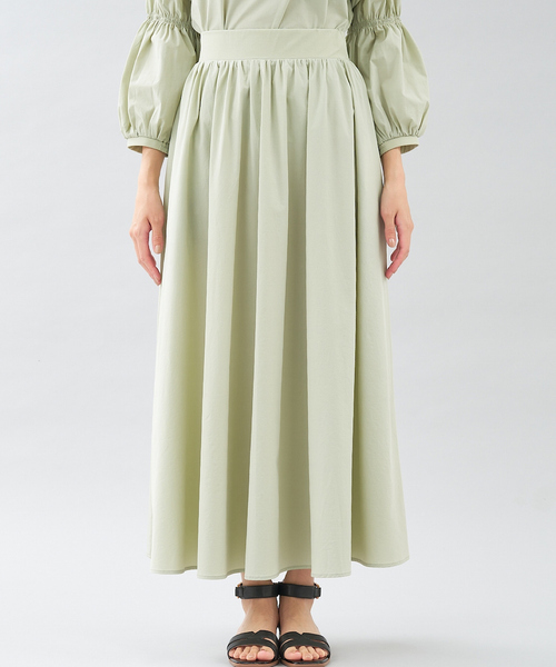abahouse mavie（アバハウスマヴィ）の「ナイロンストレッチロングスカート（スカート・レディース・ホワイト/チャコールグレー/セージグリーン・フリー）」の18枚目の写真