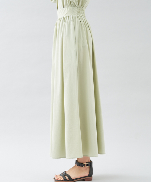 abahouse mavie（アバハウスマヴィ）の「ナイロンストレッチロングスカート（スカート・レディース・ホワイト/チャコールグレー/セージグリーン・フリー）」の19枚目の写真