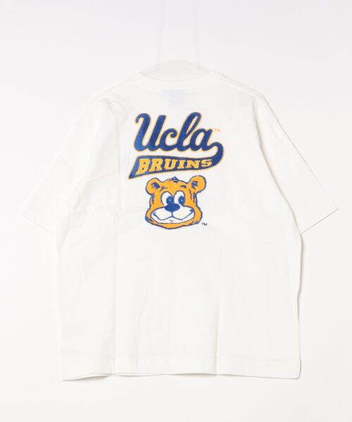 ONE DAY KMC (ワンデイケーエムシー)の「UCLA/OE天竺UCLA刺繍TEE(Tシャツ/カットソー・メンズ・ベージュ/ネイビー/ホワイト系その他/グリーン/グレー/ホワイト/ネイビー系・MEDIUM/LARGE)」の9枚目の写真