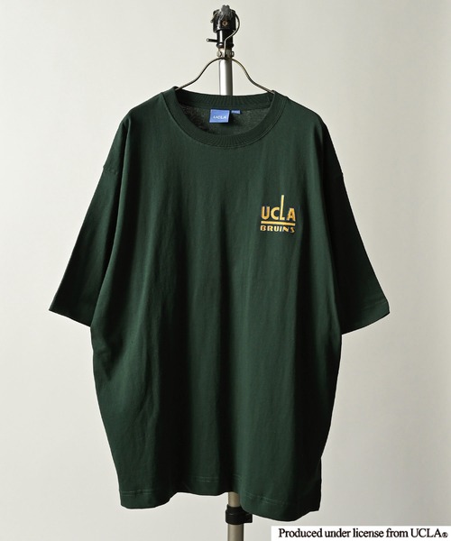 ONE DAY KMC (ワンデイケーエムシー)の「UCLA/OE天竺UCLA刺繍TEE(Tシャツ/カットソー・メンズ・ベージュ/ネイビー/ホワイト系その他/グリーン/グレー/ホワイト/ネイビー系・MEDIUM/LARGE)」の5枚目の写真