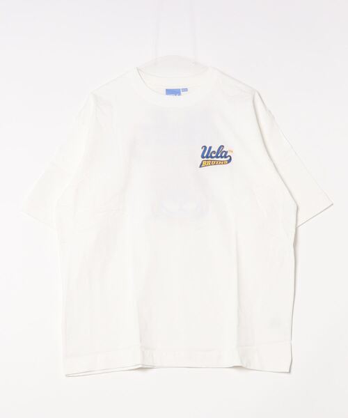 ONE DAY KMC (ワンデイケーエムシー)の「UCLA/OE天竺UCLA刺繍TEE(Tシャツ/カットソー・メンズ・ベージュ/ネイビー/ホワイト系その他/グリーン/グレー/ホワイト/ネイビー系・MEDIUM/LARGE)」の18枚目の写真