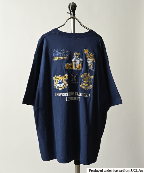 ONE DAY KMC (ワンデイケーエムシー)の「UCLA/OE天竺UCLA刺繍TEE(Tシャツ/カットソー・メンズ・ベージュ/ネイビー/ホワイト系その他/グリーン/グレー/ホワイト/ネイビー系・MEDIUM/LARGE)」の21枚目の写真