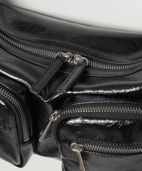 JEANASIS（ジーナシス）の「WポケットショルダーBAG/113222（ショルダーバッグ・レディース・ピンク/ブラック/ブラウン・FREE）」の19枚目の写真