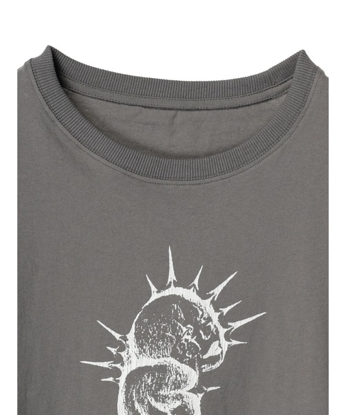 DURAS(デュラス)の「Skull T-shirt(Tシャツ/カットソー・レディース・ブラック/グレー・FREE)」の5枚目の写真