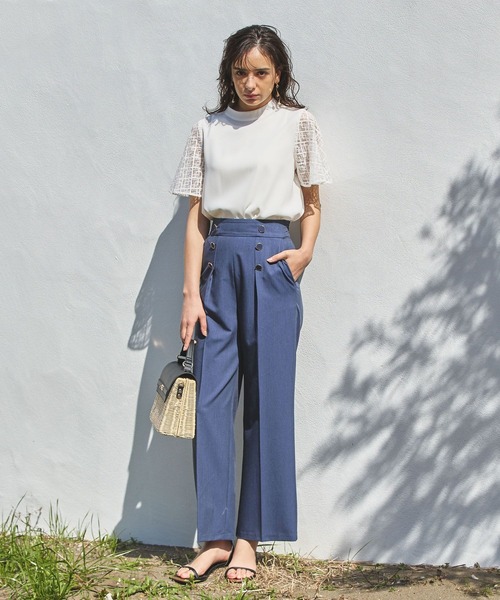 Andemiu（アンデミュウ）の「メタルストラップサンダル114559（サンダル・レディース・オフホワイト/ブラック・LARGE/MEDIUM）」の3枚目の写真