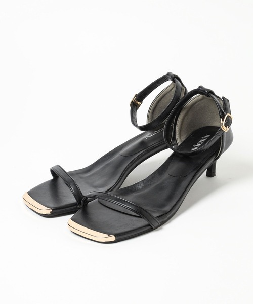 Andemiu（アンデミュウ）の「メタルストラップサンダル114559（サンダル・レディース・オフホワイト/ブラック・LARGE/MEDIUM）」の7枚目の写真