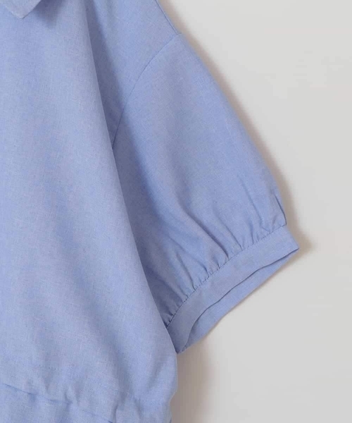 a.v.v（アーヴェヴェ）の「[100-130]【綿100％】シャツレイヤードドッキングトップス（シャツ/ブラウス・キッズ・ダークインディゴブルー/ライラック/ブラック・100/120/110/130）」の7枚目の写真