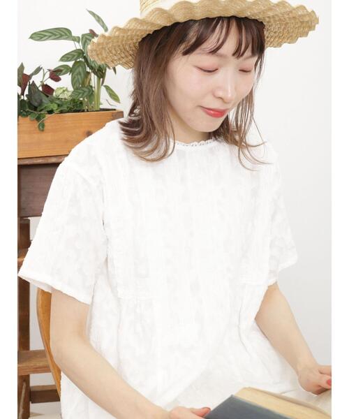 Samansa Mos2（サマンサ モスモス）の「パッチワークレースブラウス