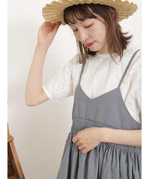 Samansa Mos2(サマンサ モスモス)の「パッチワークレースブラウス(シャツ/ブラウス・レディース・キナリ/オフホワイト/ブラック・F)」の9枚目の写真