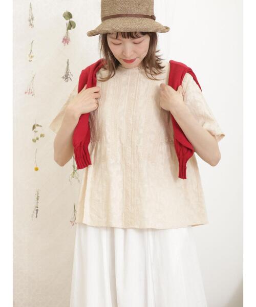 Samansa Mos2(サマンサ モスモス)の「パッチワークレースブラウス(シャツ/ブラウス・レディース・キナリ/オフホワイト/ブラック・F)」の20枚目の写真