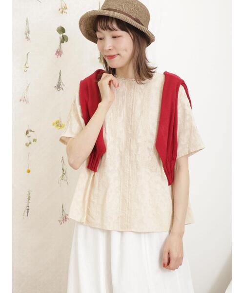 Samansa Mos2(サマンサ モスモス)の「パッチワークレースブラウス(シャツ/ブラウス・レディース・キナリ/オフホワイト/ブラック・F)」の21枚目の写真