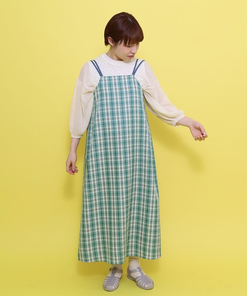 セール】チェックキャミワンピース（ワンピース）｜POU DOU DOU