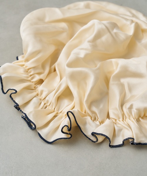 BIRTHDAY BAR（バースデイバー）の「Beauty Sleep Silk night cap シルク混ナイトキャップ（その他ルームウェア・レディース・アイボリー・フリー）」の4枚目の写真