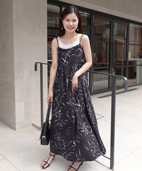 エムミーエメ　エムエメ　バックリボンフラワーミニワンピース M me eme／Back ribbon flower mini one piece (eme10351) | All