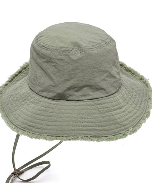 ムラサキスポーツ(ムラサキスポーツ)の「SURF8/サーフエイト サーフハット BEACH FG-BUCKET HAT 83S3U8(ハット・レディース・ブラック/ライトカーキ/ホワイト系その他・FREE)」の17枚目の写真