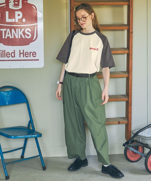 MONO-MART LADY'S(モノマートレディース)の「【Wendy's】別注 ウェンディーズ ヴィンテージプリント 半袖Tシャツ(Tシャツ/カットソー・レディース・ワイン/チャコールグレー/ネイビー/ブラック/アイボリー・FREE)」の19枚目の写真