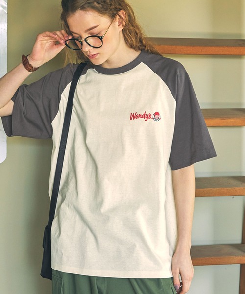 MONO-MART LADY'S(モノマートレディース)の「【Wendy's】別注 ウェンディーズ ヴィンテージプリント 半袖Tシャツ(Tシャツ/カットソー・レディース・ワイン/チャコールグレー/ネイビー/ブラック/アイボリー・FREE)」の21枚目の写真