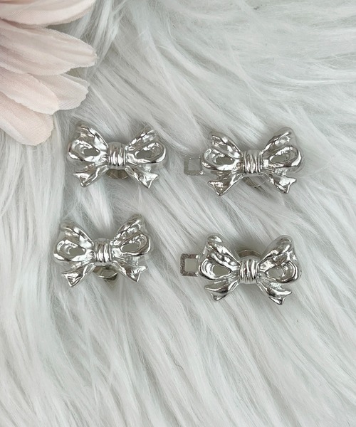 apres jour（アプレジュール）の「【apres jour×ARIAZ】リボンウエストバックル２個セット（ベルト・レディース・シルバー・FREE）」の5枚目の写真