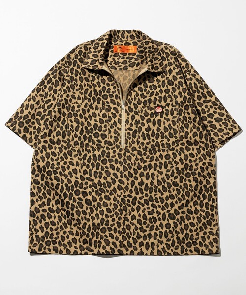 RED KAP（レッドキャップ）の「RED KAP/レッドキャップ 別注 リラックスフィット ハーフジップ ワンポイント 半袖ワークシャツ/SP H/Z SS SHIRT（シャツ/ブラウス・メンズ・ブラック/チャコールグレー/ベージュ/サックスブルー/ブルー/レオパード/その他13・MEDIUM/LARGE）」の7枚目の写真