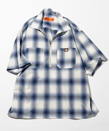 RED KAP | RED KAP/レッドキャップ 別注 リラックスフィット ハーフジップ ワンポイント 半袖ワークシャツ/SP H/Z SS SHIRT(シャツ/ブラウス)