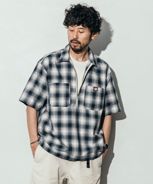 RED KAP（レッドキャップ）の「RED KAP/レッドキャップ 別注 リラックスフィット ハーフジップ ワンポイント 半袖ワークシャツ/SP H/Z SS SHIRT（シャツ/ブラウス・メンズ・ブラック/チャコールグレー/ベージュ/サックスブルー/ブルー/レオパード/その他13・MEDIUM/LARGE）」の17枚目の写真