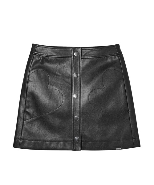 【セール】FAUX LEATHER HEART POCKET SKIRT（スカート）｜MILKFED.（ミルクフェド） 5,742円