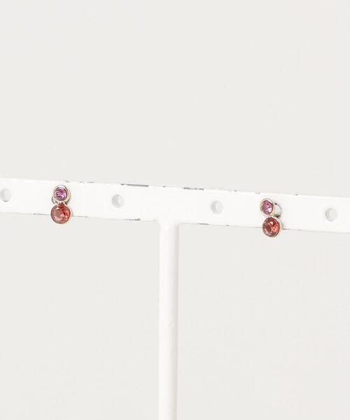itam（アイタム）の「【itam】アイタム / NATURAL STONE 天然石×天然石 ブラスピアス（ピアス（両耳用）・レディース・レッド/パープル/オレンジ/クリア/グリーン/ブルー・FREE）」の7枚目の写真