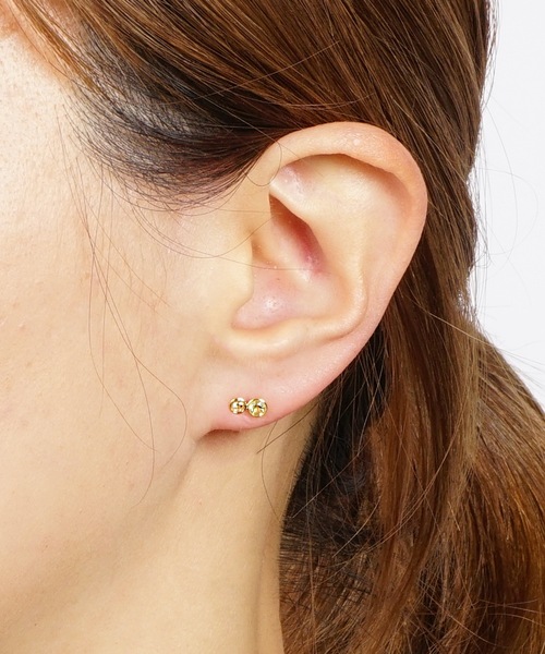 itam（アイタム）の「【itam】アイタム / NATURAL STONE 天然石×天然石 ブラスピアス（ピアス（両耳用）・レディース・レッド/パープル/オレンジ/クリア/グリーン/ブルー・FREE）」の12枚目の写真
