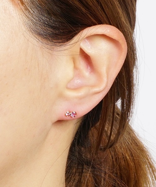 itam（アイタム）の「【itam】アイタム / NATURAL STONE 天然石×天然石 ブラスピアス（ピアス（両耳用）・レディース・レッド/パープル/オレンジ/クリア/グリーン/ブルー・FREE）」の10枚目の写真