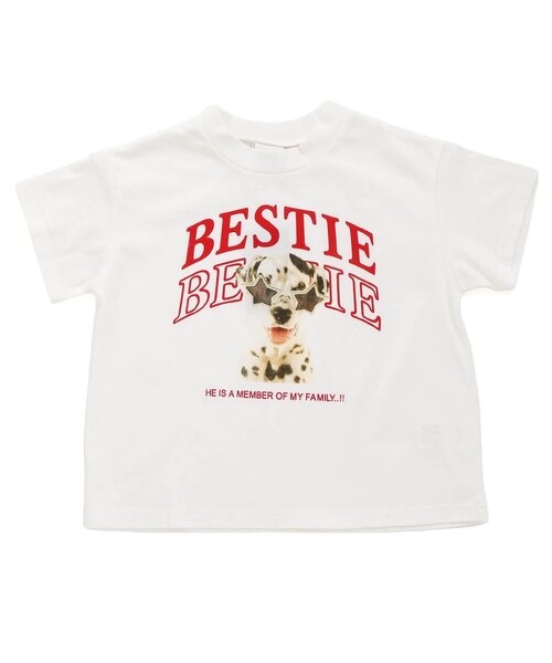 BREEZE（ブリーズ）の「アニマルフォトTシャツ（Tシャツ/カットソー・キッズ・ライム/オフホワイト/ブルー・140/130/120/110/100/90/80）」の2枚目の写真