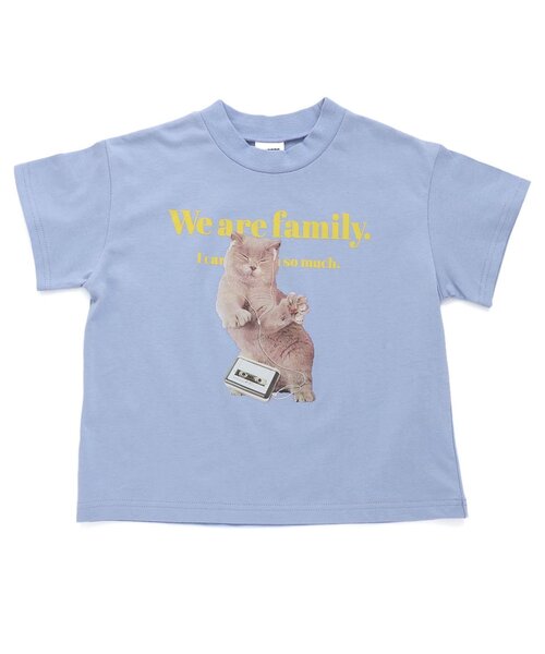 BREEZE（ブリーズ）の「アニマルフォトTシャツ（Tシャツ/カットソー・キッズ・ライム/オフホワイト/ブルー・140/130/120/110/100/90/80）」の3枚目の写真