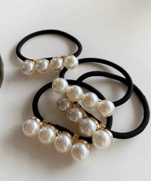E&C closet…（イーアンドシークローゼット）の「「週末だけの半額セール」パール4連ヘアゴム（ヘアゴム・レディース・オフホワイト・FREE）」の13枚目の写真