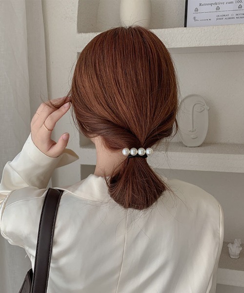 E&C closet…（イーアンドシークローゼット）の「「週末だけの半額セール」パール4連ヘアゴム（ヘアゴム・レディース・オフホワイト・FREE）」の6枚目の写真