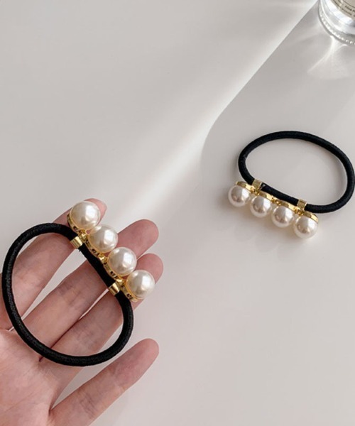 E&C closet…（イーアンドシークローゼット）の「「週末だけの半額セール」パール4連ヘアゴム（ヘアゴム・レディース・オフホワイト・FREE）」の12枚目の写真