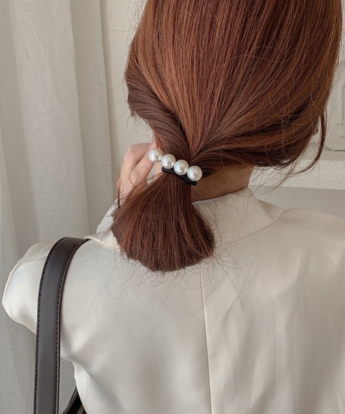 E&C closet…（イーアンドシークローゼット）の「「週末だけの半額セール」パール4連ヘアゴム（ヘアゴム・レディース・オフホワイト・FREE）」の8枚目の写真