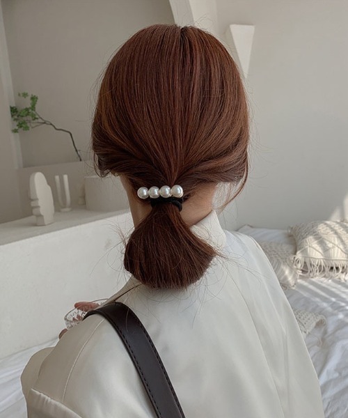 E&C closet…（イーアンドシークローゼット）の「「週末だけの半額セール」パール4連ヘアゴム（ヘアゴム・レディース・オフホワイト・FREE）」の7枚目の写真