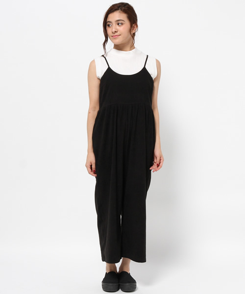 mystic（ミスティック）の「【mystic】ゆったりキャミサロペット（サロペット/オーバーオール・レディース・キャメル/グレー/ブラック・ﾌﾘ-）」の12枚目の写真