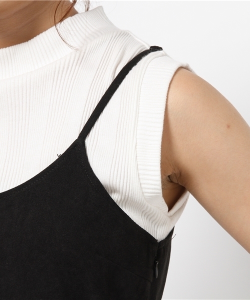 mystic（ミスティック）の「【mystic】ゆったりキャミサロペット（サロペット/オーバーオール・レディース・キャメル/グレー/ブラック・ﾌﾘ-）」の9枚目の写真